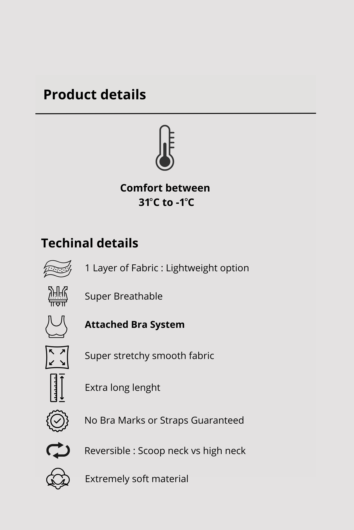 REVERSIBLE LONG SLEEVE